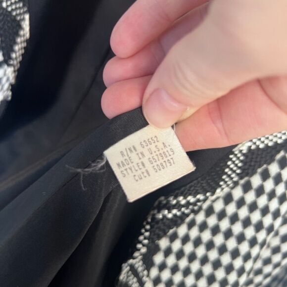 Stanley Blacker for Gantos Vintage Diamond Print Eclectic Blazer Jacket Size 12 - Picture 9 of 13